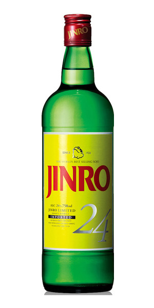 A product image for Jinro 24 Soju