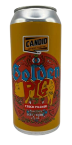 A product image for Candid - Golden Pig Pilsner